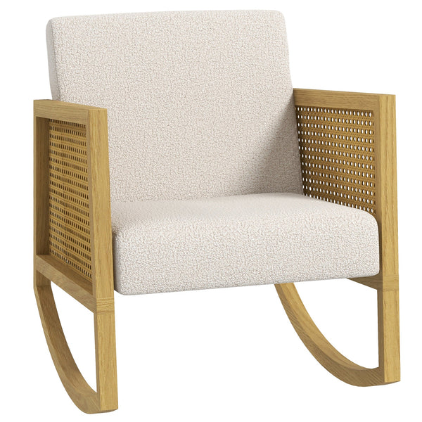 prezzo Poltrona a Donodolo 60x76x74 cm in Poliestere e Legno di Pioppo Grigio