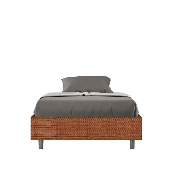 sconto Letto 1 Piazza e Mezzo Azelia Labirinto 04 Arancione Varie Misure