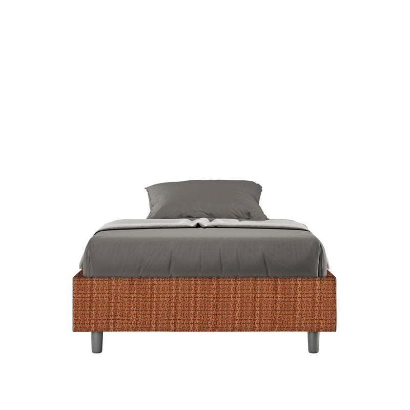 Letto 1 Piazza e Mezzo Azelia Labirinto 04 Arancione Varie Misure