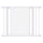 Barrière Extensible pour Chiens 75-103 cm avec Fermeture Automatique à Pression en Acier et ABS Blanc