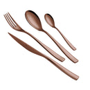 Servizio Set di Posate 24 Pezzi in Acciaio 18/10 PVD Eme Etoile Chocolate