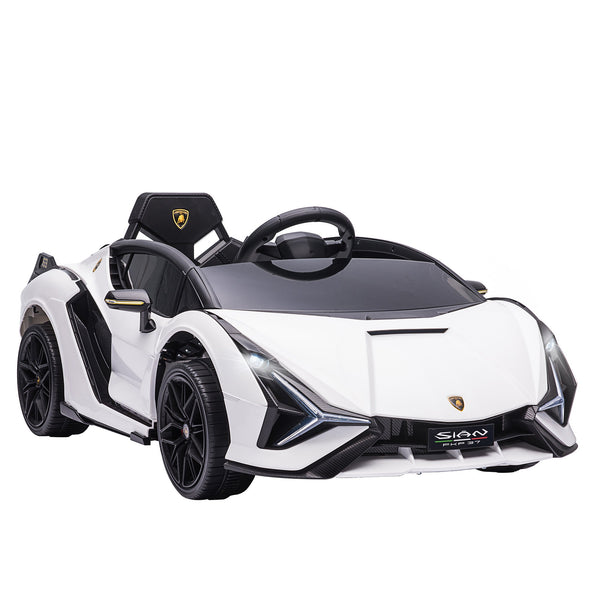 online Macchina Elettrica per Bambini 12V con Licenza Lamborghini Sian FKP 37 Bianca