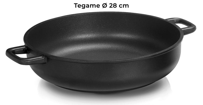 Batteria di Pentole 7 Pezzi in Alluminio Pressofuso Antiaderente Olympia Supreme