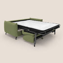 Divano Letto 2 Posti 175x95x96 cm in Tessuto Verde