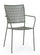Chaise de jardin 54x55x89h cm avec accoudoirs Lizette Olive Foncé