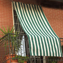 Tenda da Sole per Sormonto 145x250 cm con anelli rinforzati Verde