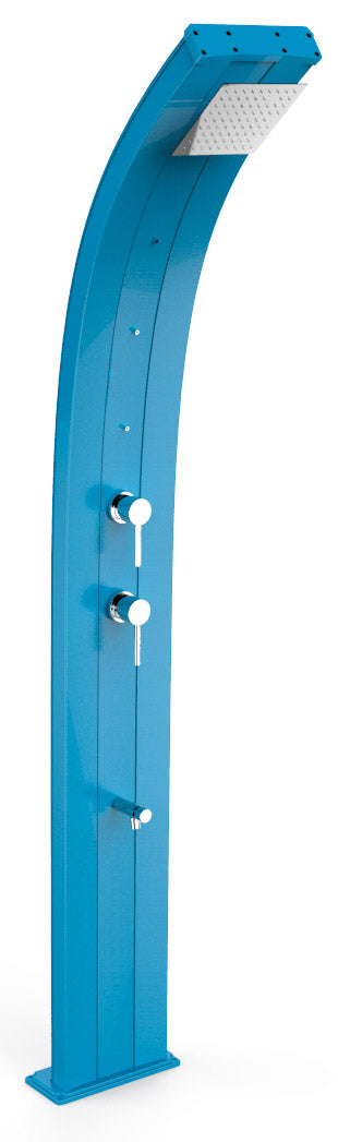 Doccia Solare da Giardino 40L Miscelatore Nebulizzatore e Lavapiedi Arkema Dada Blu online