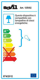 Applique da Esterno in Basso Sovil Eureka Bianco