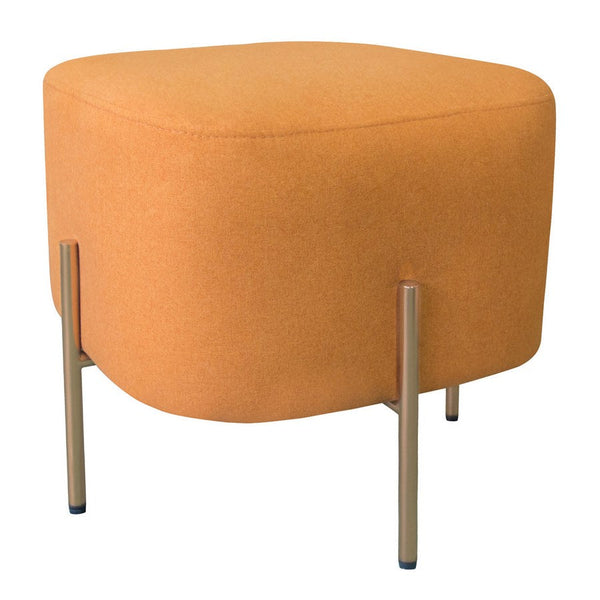 online Pouf Poggiapiedi 41x41x41 cm in Tessuto Kate Arancio