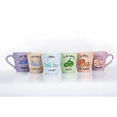 Set 6 Tazzine da Caffè Ø6,3x6,4 cm in New Bone China VdE Tivoli 1996 Lazy world