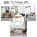 Scrivania da Ufficio 80x45x75 cm in Truciolare Bianco Rovere