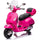 Moto Elettrica per Bambini Piaggio Vespa GTS SUPER 12V Full Optional con Bauletto Fucsia