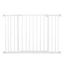 Cancelletto di Sicurezza per Animali Domestici 72-107 cm in Metallo Bianco
