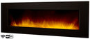 Camino Elettrico da Parete Wifi Effetto Fiamma 2000W CheminArte Volcano 5XL Nero