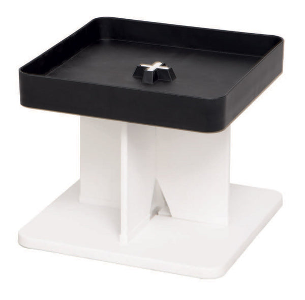 sconto Table basse moderne 40x40x33,5 cm en polypropylène rigide noir