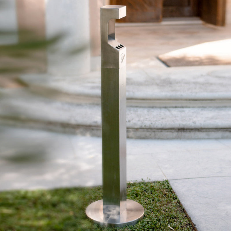 Posacenere a Colonna Ø32 cm in Acciaio 2L per Esterno