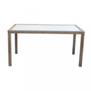 Tavolo Azore 150x90 cm in Wicker Marrone