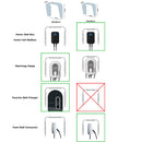 Copertura per Stazioni di Carica Auto Elettriche 40x40x25 cm in Alluminio Wallbox Cover S Bianco