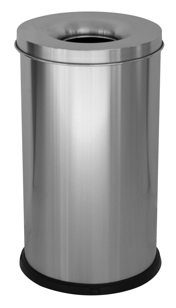 prezzo Pattumiera Gettacarte Ø31xh72 cm Autoestinguente in Acciaio Inox Argento