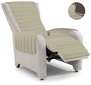 Copripoltrona Trapuntato Doubleface Tortora/Marrone