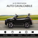 Macchina Elettrica per Bambini 3-5 Anni 6V Audi RS Q8 Autentica 1,5-3km/h con Telecomando e Musica Nero      