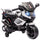Moto Elettrica per Bambini da 6V con Rotelle Rimovibili Fari e Musiche Bianco