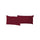 Paire de taies d'oreiller bordeaux unies
