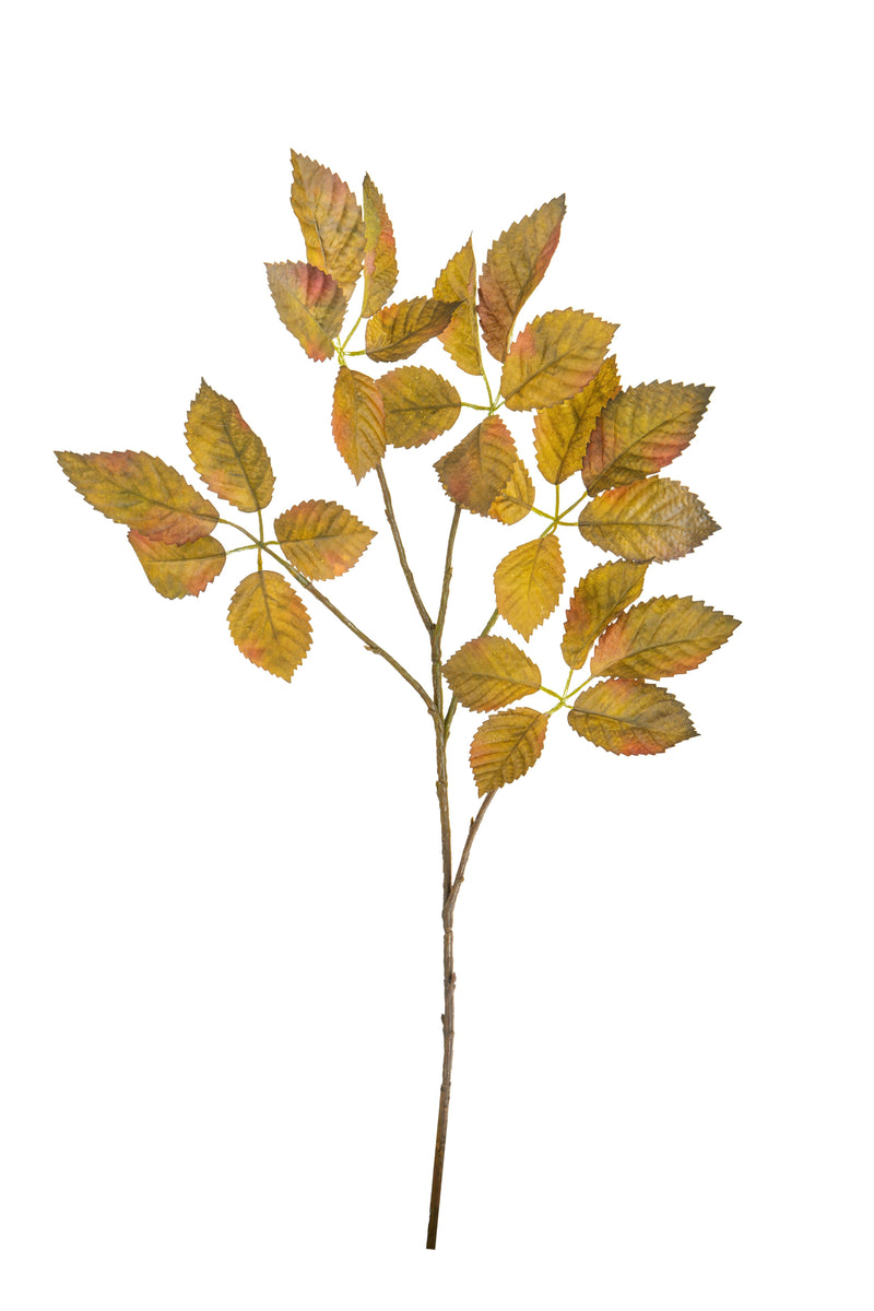 Set 24 Ramo Artificiale con Foglie di Carpino autunnale 