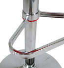 Sgabello con  Alzata a Gas e Seduta Girevole in Polipropilene Vandi Rosso