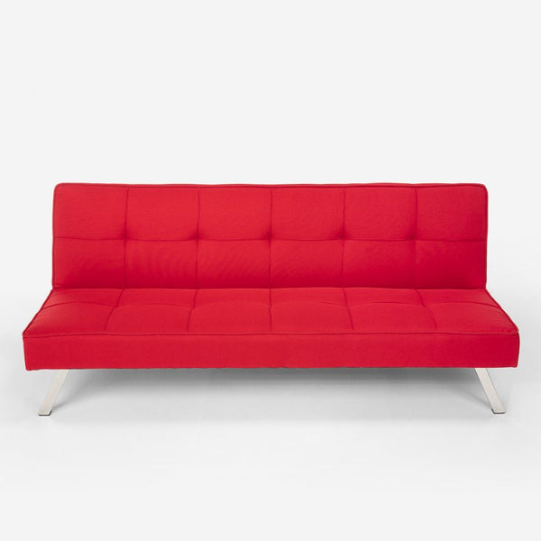 sconto Canapé convertible 172x74x75 cm en tissu rouge