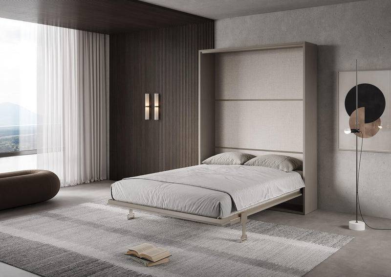 Letto Matrimoniale Francese A Scomparsa 140 Versia Argilla      