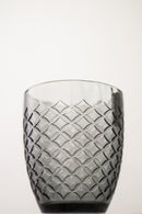 Set 6 Bicchieri Ø8,5x10 cm in Vetro Villa d'Este Home Tivoli Squared Grigi