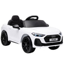 Macchina Elettrica per Bambini 12 V Audi A5L 101x55x43 cm con Telecomando e 2 Motori in PP Bianco      