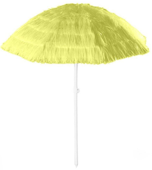 Ombrellone da Mare Ø2m 8 Stecche in Rafia Sintetica Maui Giallo