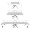 Tavolo Allungabile 140-400x90x77 cm Volantis Noce Telaio 4A 