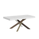 Tavolo Allungabile 140/244x90x77 cm Volantis Premium Bianco Frassino