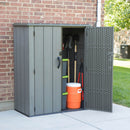 Armadio Porta Attrezzi da Giardino 136x70x172 cm in Polietilene