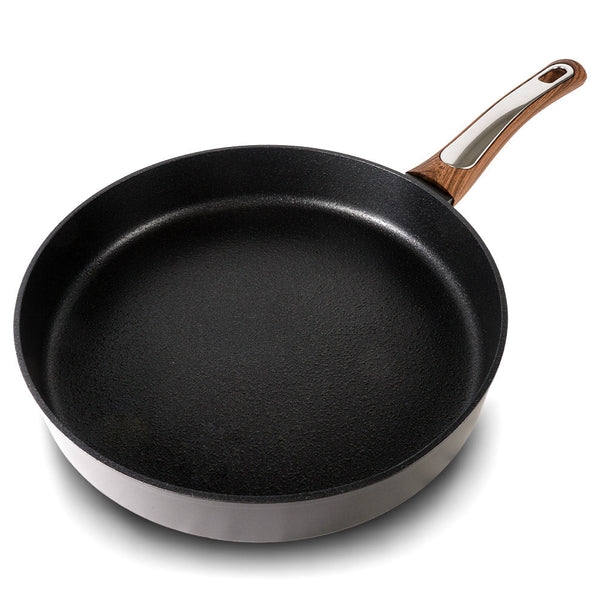 acquista Padella Ø 20 cm Antiaderente Induzione Silex Elegance Wood Nero