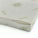 Topper Memory Sfoderabile Fodera Aloe con Elastici in Poliestere Bianco Varie Misure