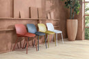 Set 4 Sedie 55x46xH79 cm in Polipropilene Eva Grigio Scuro