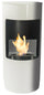 Cheminée au Bioéthanol au Sol Ø45x95 cm Karlsen Cortina Blanc