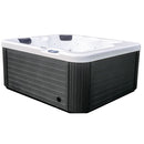 Vasca Monoblocco Cleopatra per 3 Persone 181x164x88 cm in Acrilico Color Legno      