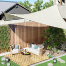 Tenda a Vela Ombreggiante Rettangolare 4x6m in Poliestere Bianco Crema