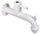 Robinet coloré pour fontaine de jardin en laiton Belfer RUB/023 Blanc