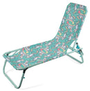 Lettino Prendisole Pieghevole per Bambini in Metallo Soriani Unicorno Azzurro