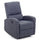 Fauteuil Relax Inclinable Manuel en Tissu Bleu Fiorella