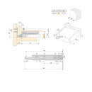 Set 10 Guide Cassetto con Estrazione Soft 340 mm in Acciaio Emuca Bianco