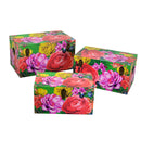 Set 3 Baule in Similpelle multicolor rettangolare 