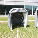 Motobox a Chiocciola Copertura Box in PVC per Moto Scooter - 280x130xh140 cm\/Grigio Maddi