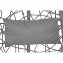 Dondolo Pensile da Giardino con cuscino Ø108x198 cm Amirantes grigio